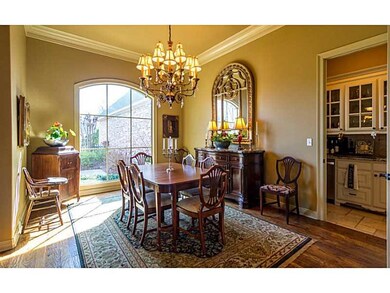 Dining Room. Formal dining room with wood floors, 