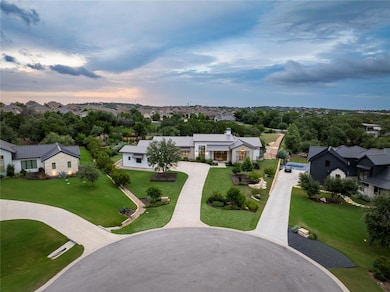 Aerial view of residential area