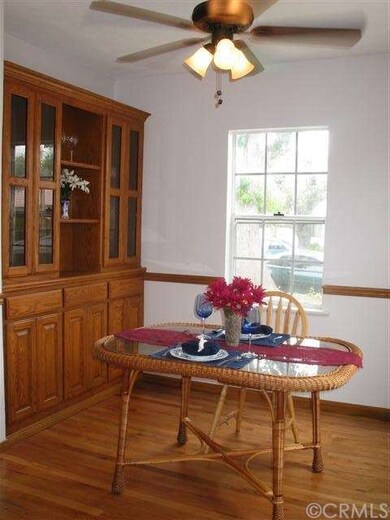 Formal dining room with a beautiful oak china cabi