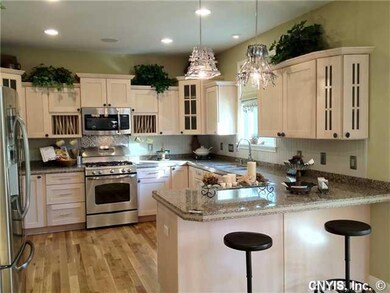Kitchen. The custom kitchen was designed by the de