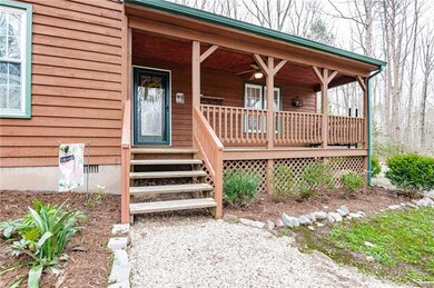 Inviting country front porch