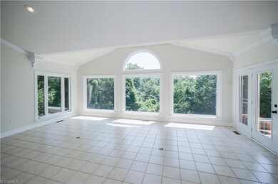 Natural light coming from large windows