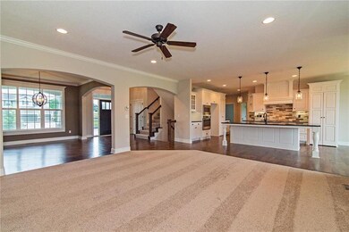 Also notice the wide crown moulding, detailed wood
