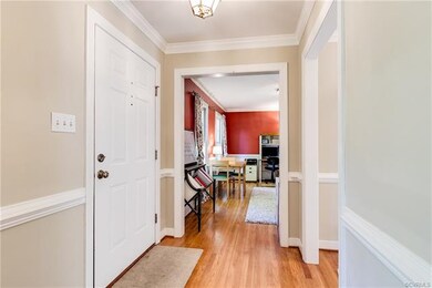 Formal living room is to the left.  Was used by th