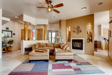 Great Room Featuring 2 Way Fireplace