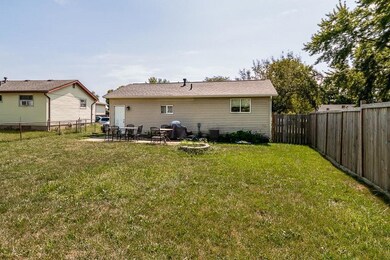 Fenced in back yard