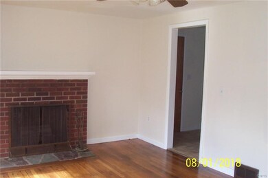 Living Room with Wood Fireplace