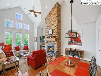 Living Room with Vaulted Ceilings