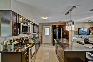 Kitchen to Entry Door