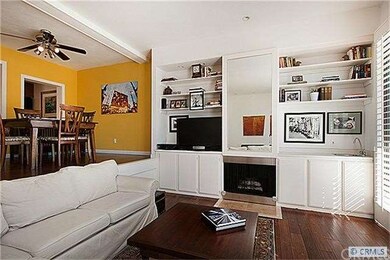 Built in book shelves, gas only fireplace.