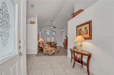 Foyer view to living area