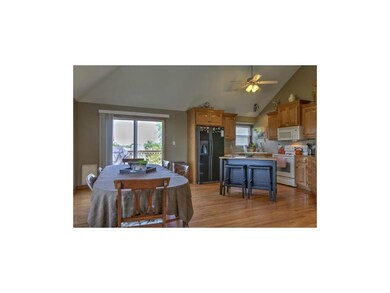 Hardwoods in the dining area and kitchen