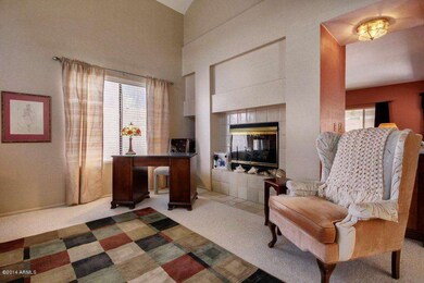 Formal living room with fireplace