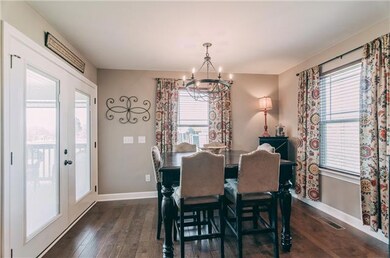 The dining area also flows right onto the covered patio as well! 