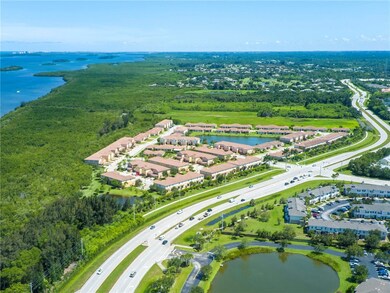 Aerial of community close to main highway and next