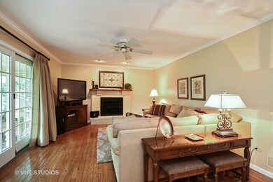 Spacious Family Room with Gas Fireplace, hardwood 