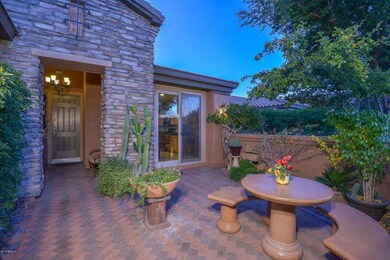 Stone Entry w/ Custom Lighting