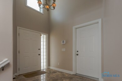 Gorgeous entryway!  Door on the left is to the fro