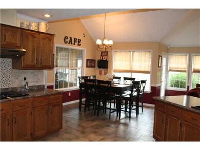 Such an open floorplan.  Large Breakfast Room over