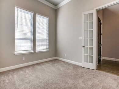 Office/study is larger than photographed. Double french doors just off entry with half bath nearby.
