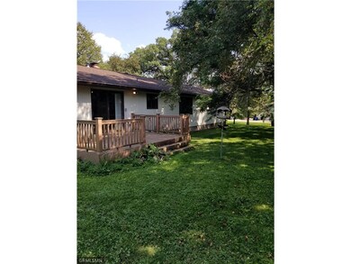 Back of home with Deck