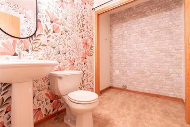 main floor half bath with laundry hook up