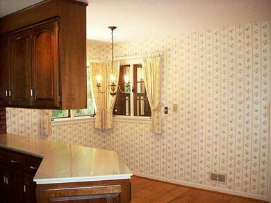 Kitchen. Large kitchen eating area, new hardwood f