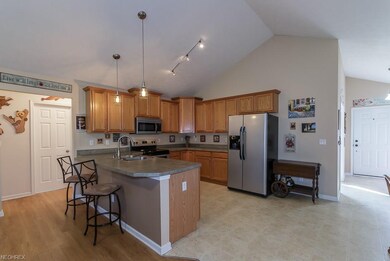 Large eat in Kitchen and breakfast bar.