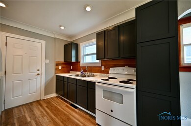 Small pantry by stove