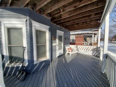 Spacious open front porch