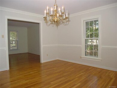 Dining room opens to living room