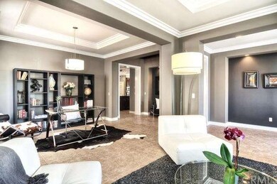 Modern formal living area and dining room (current