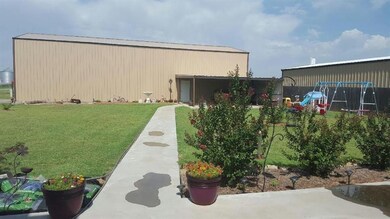 From the back patio looking to the shop