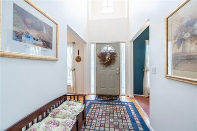 FRONT FOYER IS BRIGHT AND INVITING.