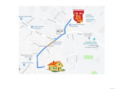 Home is only 2 minutes away from Tuskegee Universi