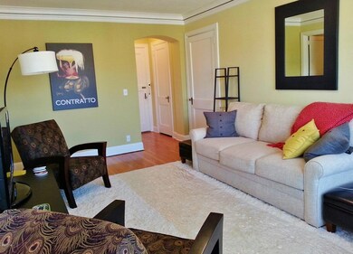 Large living room with new paint