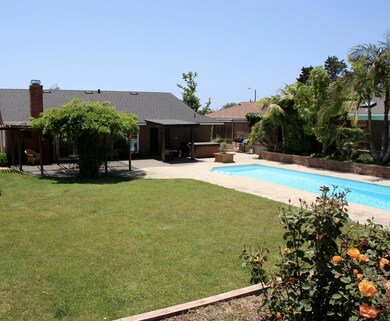 Backyard toward House