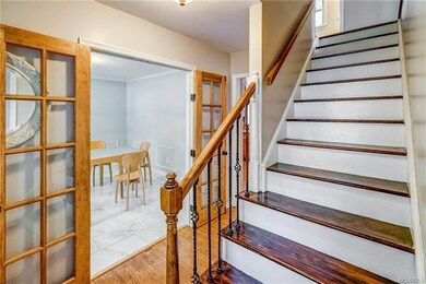 French Doors into Dining Room with Frame Wall Mold