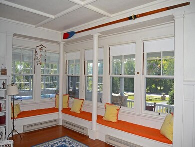 Window seats in the living room.