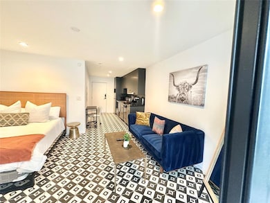 Bedroom with recessed lighting