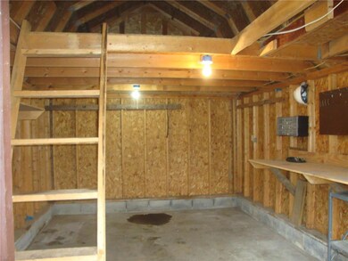 inside of large storage shed