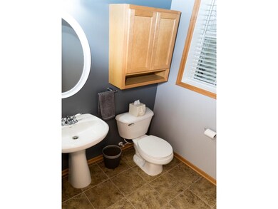 front bathroom right off the entry way on the main