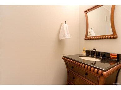 Powder room remodeled in 2014.