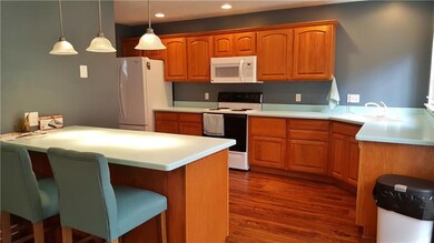 Beautiful kitchen with new counter tops and floori