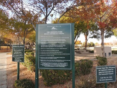 LOCATED NEAR THE CROSSINGS PARK, PART OF SUMMERLIN