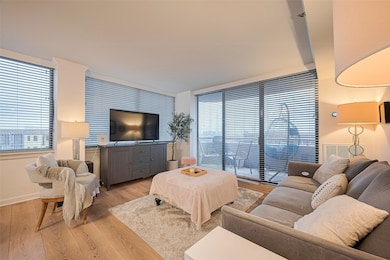 Expansive windows draw your gaze outward to panora