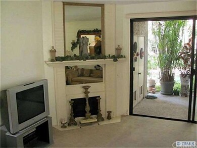 Living room with fireplace