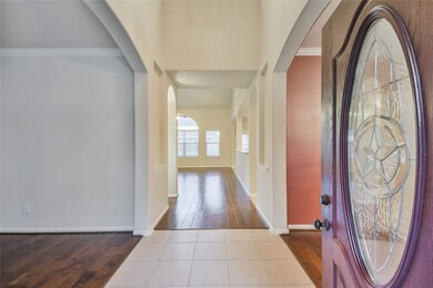 Formal entryway is an elegant touch.