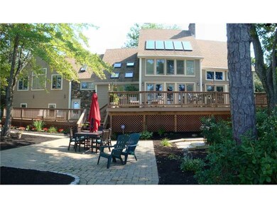 Exterior Back. The home is Vinyl Sided and has sto