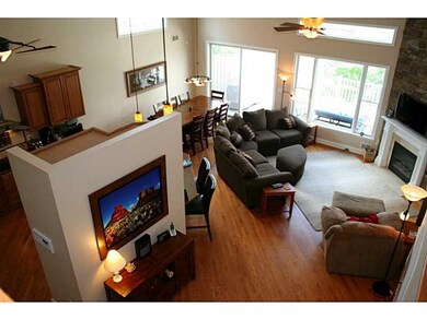 Family Room. Open floor plan with hardwood floors 